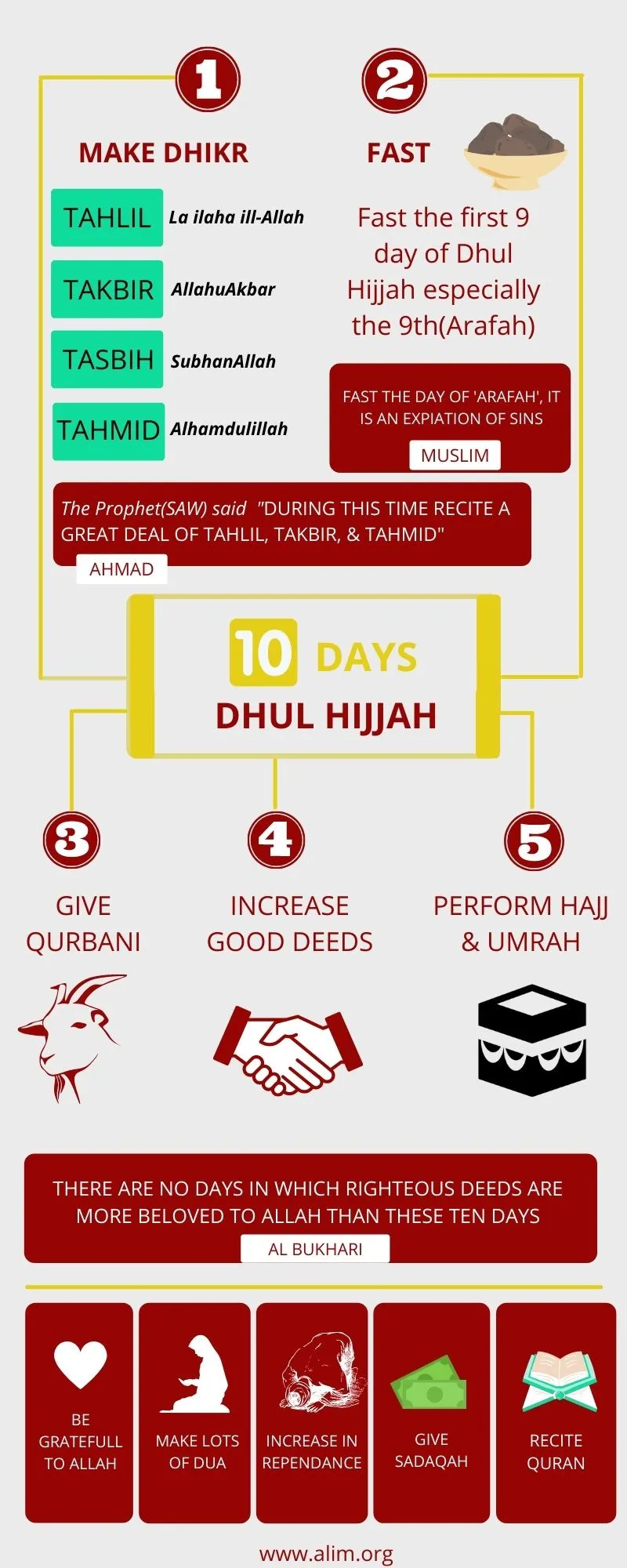 First 10 Days of Dhul Hijjah